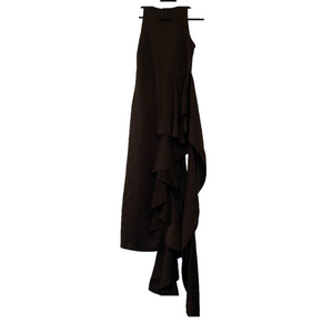 🎈Long Black elegant high low evening  formal witchycore dress